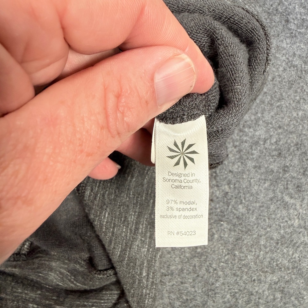 Athleta Grey Space Dye Cowl Neck Pullover Thumbhole Hoodie S 349532-03 - Picture 7 of 9